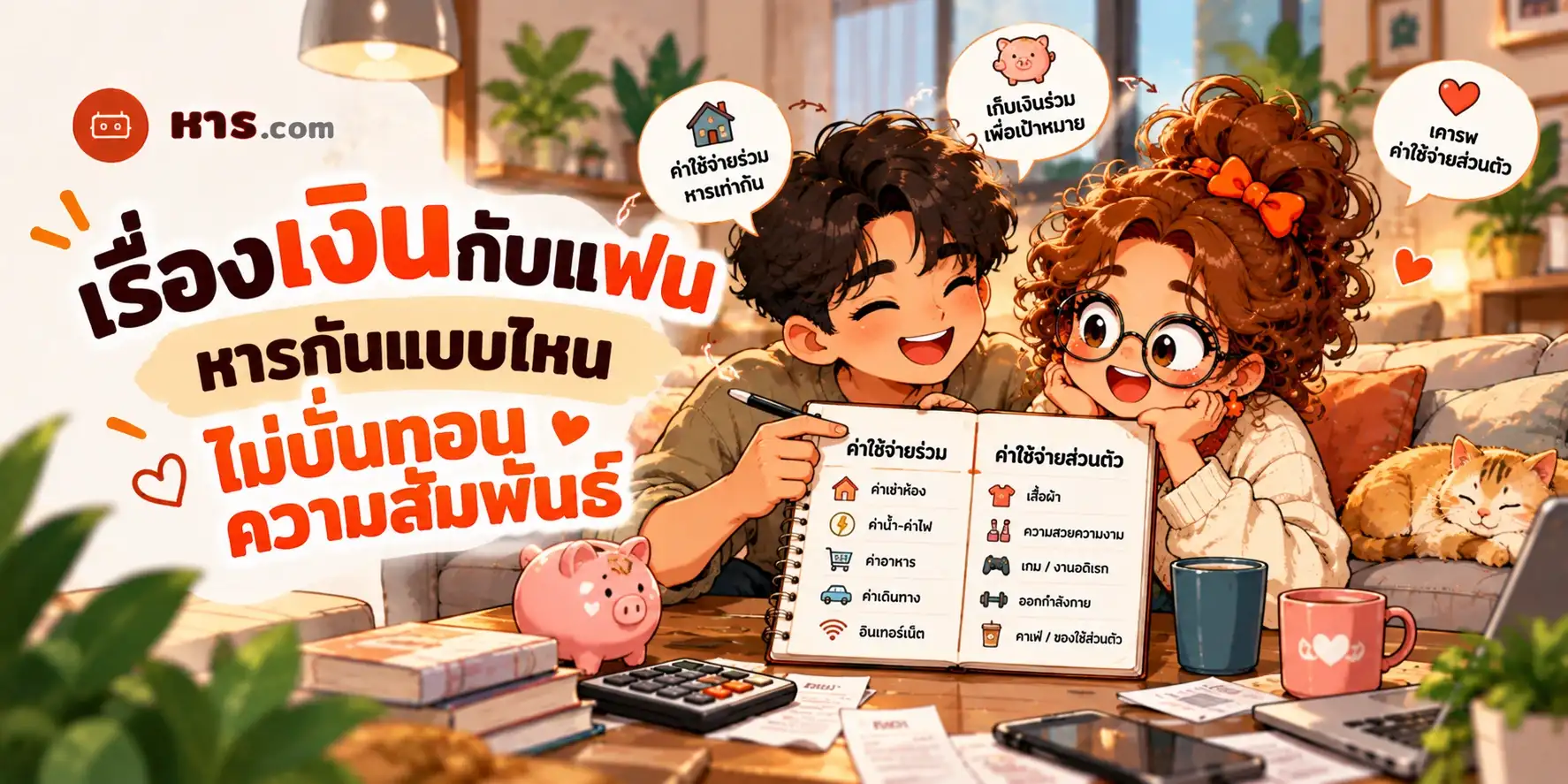 เรื่องเงินกับแฟน: หารกันแบบไหนไม่บั่นทอนความสัมพันธ์