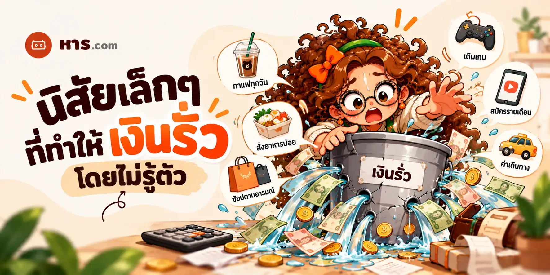 นิสัยเล็กๆ ที่ทำให้เงินรั่วโดยไม่รู้ตัว